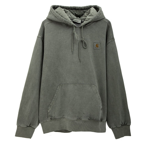 Carhartt WIP Hooded Vista Sweat Smoke Green Garment Dyed I029523.1ND.GD.03 Degli Uberti